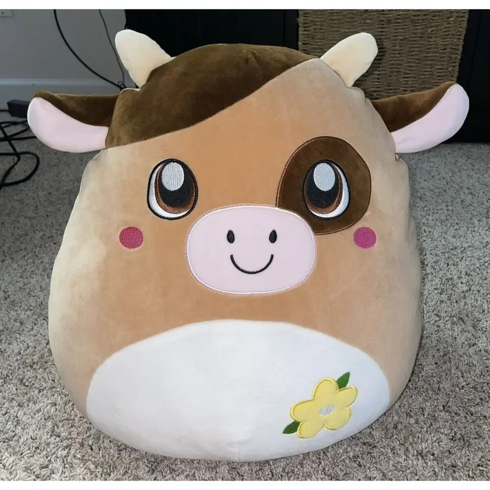 Squishmallows Sage‎ The Easter Cow 16" Canadian Exclusive Brown Cow RARE